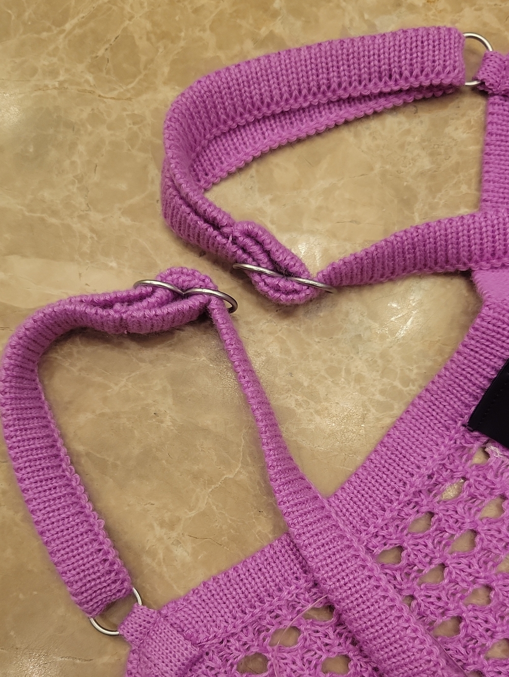 Hurley Crochet Tank Cover-up/Mini Dress in Vibrant Orchid Pink, S - Picture 14 of 16